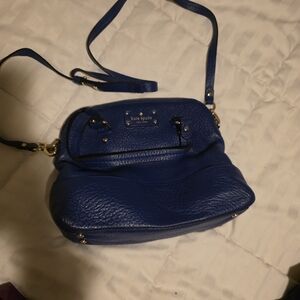 Kate Spade Blue Leather Crossbody Bag